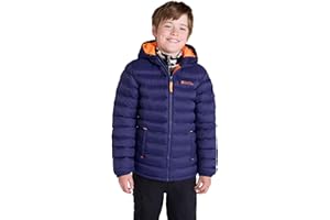 Mountain Warehouse Seasons Manteau Imperméable pour Fille Et Garçon - Doudoune Rembourrée Et Légère À Capuche pour Enfant, Veste d'hiver Matelassée pour Garçon Et Fille