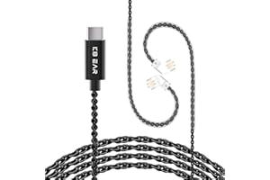 YINYOO KZ ZS10 pro IEM Cable, Type-C USB C Earbuds Cable, KBEAR CX01 In-Ear Monitor Headphones Cords for ZS12 X, ZSN X, EDX, ZAR, ZA12, Castor, ZAS, ZAX, AS10, CCA CRA C12 (QDC-Pins without Mic)