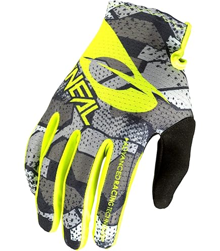 Gants De Moto Oneal Mayhem Glove Hexx Cross Enduro Noir Blanc Vente En