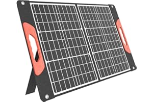 Rosaking 60W Faltbar Solarpanel,Tragbar Solar Ladegerät mit USB C+A +DC,Monokristallin ETFE Solarpanel für Smartphone,Tablets,Outdoor,Camping,Power Station