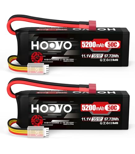 HAWK'S WORK 11.1V 2000mAh Li-ion Battery - XT60 & T Plug For RC Models