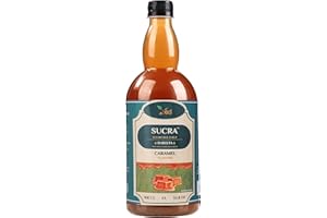 Ved Sirope Premium 1L para Café y Cócteles, sin azúcar sabor Caramelo, Vegano, Sin Gluten y Sin Grasa.