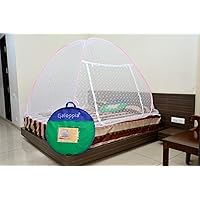 GALOPPIA Foldable Mosquito Net/Machhardani - Double Bed Bed Size 200 cm (6.5ft) X 200 cm (6.5ft) X 140 cm (Double Bed…