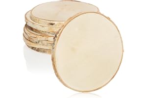 com-four® 8 underlägg av naturligt trä, dryckesunderlägg, träskivor