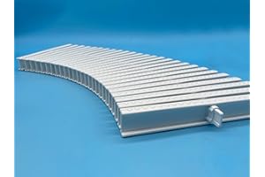 PI Rejilla Recta 245mm x 22mm Piscina | Rejilla Trasversal Adaptable a Curvas | Medidas Universales | Compatible con Rejillas Astral | PoolIberica (48 Unidades (Aprox: 1 Metro))