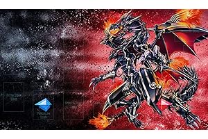 AART TM Red Eyes Darkness Dragon Custom Playmat - Playmat TCG Playmat MTG Playmat CCG Mat Link Zone Playmat