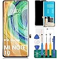 For Xiaomi Mi Note 10 LCD For Xiaomi Mi Note 10 Pro Screen Replacement For Xiaomi Mi Note 10 Lite Touch Screen Digitizer Assembly Repair Kits (Black,Not for Redmi Note 10/10 pro)