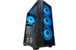 Golook • PC Desktop Gaming LED RGB • AMD RYZEN 5 5600G • RAM 32GB DDR4 3200MHZ • SSD 1TB M.2 NVME • Radeon RX Vega • WiFi • Windows 11 Pro • Computer Fisso