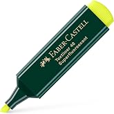 Faber-Castell 1548 Fosforlu Kalem Sarı, Uzun &Ouml;m&uuml;rl&uuml;, Yeniden Doldurulabilir, Dayanıklı Plastik G&ouml;vde