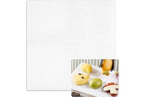 LINGJIA 10 Pièces Deshydrateur Alimentaire, 35.6 * 35.6cm Joint de Déshydrateur en Silicone, Accessoire de Déshydrateur, de Fruits Déshydratés, Grille de Déshydratation Réutilisable