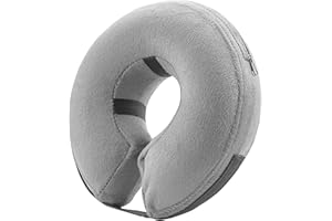 BENCMATE Collare protettivo gonfiabile per cani e gatti - Collare morbido di recupero a cono per cani da compagnia Non blocca la visione Collare elettronico