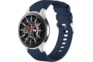 Mastten Silikonowy pasek 22 mm kompatybilny z Samsung Galaxy Watch 3 45 mm/Galaxy Watch 46 mm/Huawei Watch GT2 46 mm, miękki silikonowy zamiennik paska dla mężczyzn i kobiet