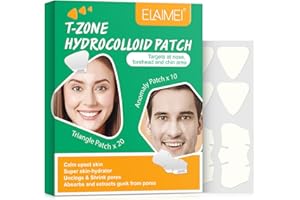 ‎QLIGES Premium nasenstrips mitesser Enthält Hydrocolloid，10 Nose Strips + 20 Face Strips, Effektive Entfernung Geeignet für Beule, Whitehead und Pickel, hydratisieren Haut, Firm Falten, Krähenf