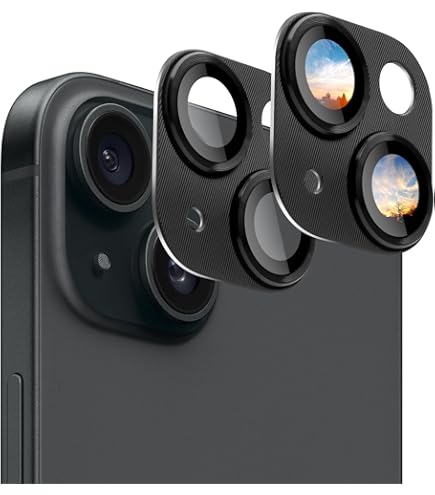 LucBuy 2 Pezzi Protezione per Obiettivo Fotocamera con Diamanti