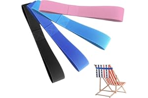 GZCXQ 4 Pack Beach Towel Bands for Sun Loungers, Elastic Towel Clips to Secure Towels on Chairs, Chair Bands,Beach, And Outdoor Use, Stretchable（blue, Black, Pink, Light Blue）