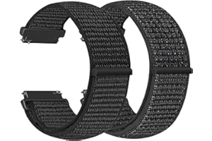 Vodtian 22mm Nylon Armband Kompatibel mit Samsung Galaxy Watch 3 45mm/Galaxy Watch 46mm/Gear S3 Classic/Frontier/Garmin Vivoactive 4, Ersatz Sport Loop Uhrenarmband für Damen Herren