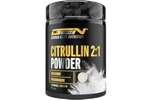 GEN GERMAN ELITE NUTRITION L-citrullina DL-malato 2:1 – polvere 500 g – Da fermentazione vegetale – Amminoacido ad alta purezza, vegano – Solubilità ottimale e senza additivi