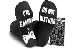 PARIGO Idee Cadeau Homme Chaussettes Rigolotes - Cadeau Drole Chaussette de Noel Cadeau Ado Garcon Secret Santa Cadeau Gamer Chaussettes Humour Homme Papa Idée Cadeaux Noel Calendrier de L'Avent 2024