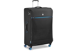 RONCATO Crosslite Trolley grande morbido espandibile 4 ruote con Manico telescopico - Nero