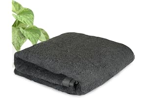 HEELIUM Bamboo Bath Towel Lightweight & Quick Drying Ultra Absorbent Towel 140 x 70 cm - 400 GSM Pack of 1 - Grey