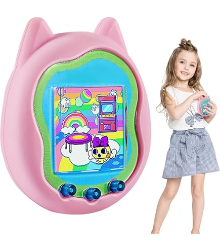 Silikon-Schutzhülle Für Tamagotchi Uni (2023) – Stoßfest, Nur Hülle, Schwarz