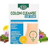 ESI Colon Cleanse Lax Flor - Fibra Prebi&oacute;tica con Fr&aacute;ngula y Sen | Con malva y extractos naturales de plantas. Complemento al