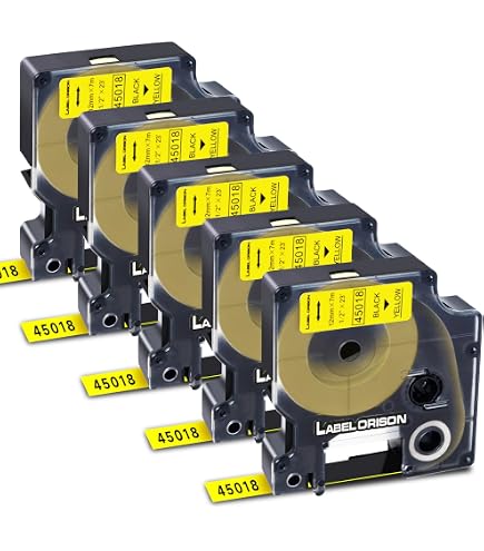 2x Schriftband Für Dymo 45018 LabelManager 100 120P 150 160