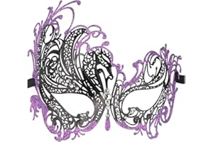 Coddsmz Halloweem Mask Masquerade Mask Halloween Mardi Gras Party Mask Metal Lady Ball Mask