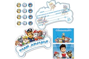 ZORTORZ Einladungskarten Kindergeburtstag Deutsch,12 Einladungskarten Kindergeburtstag+12 Umschläge+12 Aufkleber,Kindergeburtstag Partyeinladungen,für Kindergeburtstag Mitgebsel (blau)