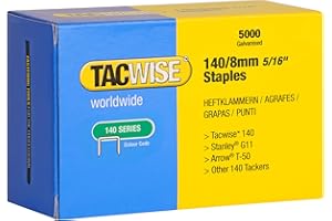 Tacwise 0341 Typ 140/8mm Professionelle Verzinkte Heftklammern, 5000 Stück