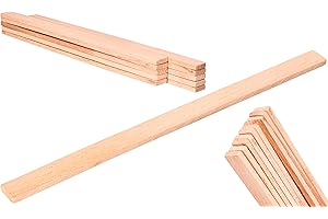 ToolSpace 10x Agitateur en Bois pour Peinture - 300 mm - Agitateur en Bois, Naturel et Durable pour différents Types de peintures, Vernis, teintures - Poignée Ergonomique - mélange Facile