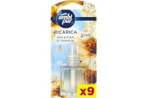 Ambi Pur Oro E Fiori Di Vaniglia Ricarica Diffusore Elettrico Per Ambienti 20ml, Per Rimuovere Gli Odori