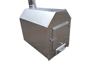 SELL-TEX Poolheizung Ofen 38 KW Holz befeuert Edelstahl Kollektor Heizung Schwimmbad