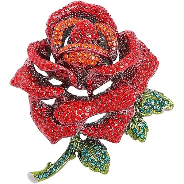 Newvision1981 Flamingo Brooch Pin With Pearls & Rhinestones – Red, Large | Bird Animal Jewelry For Men & Women - View #6