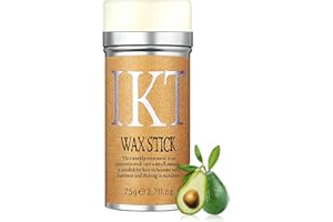 VOLLUCK Baton de cire pour Cheveux, Naturel Contrôle des bords Frizzies Hair Stick, Longue durée Stick Cheveux Produits Coiffants pour les Femmes les Hommes 75g
