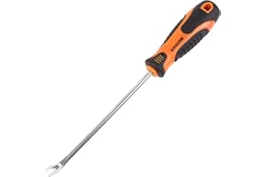 White Hinge Tack & Nail Lifter, Heavy Duty, Orange, Ideal For Removing Nails, Tacks, Staples, & Pins, 210mm Length Including Handle, 100mm Blade Length