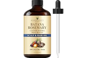 HANDCRAFT BLENDS Batana & Rosemary Hair Growth Oil 59 ml – Scalp Treatment & Strengthening for Growth & Loss, Thinning, Dry Scalp, Split Ends – Natural Hair Oil for Women & Men – Intensive Repair & Nourishing Formula