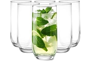 Glasmark KROSNO 1992 Ensemble De 6 Pièces 400 ml Grand Verre Convient Au Lave Vaisselle Résistant Eau Jus Boissons