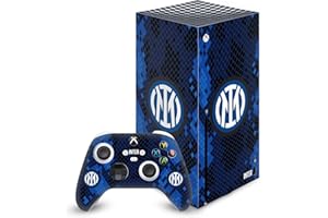 Head Case Designs Officially Licensed Inter Milan Home 2021/22 Crest Kit Matte Vinyl Sticker Gaming Skin Decal Cover Compatible With Xbox Series X Console and Controller Bundle