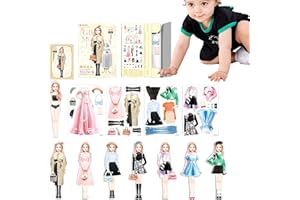 Niktule Magnetische Anzieh-Prinzessin Magnetic Dress Up Baby Magnetspiel Anziehpuppen Kreative Magnet-Puppen-Puppen-Puzzles Kinder-Rollenspielzeug für Kleinkinder und Mädchen auf Reisen zu Hause