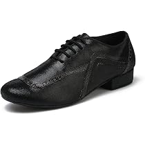 Scarpe Da Ballo Latino Uomo MINITOO - Tacco 2,5 Cm Pelle, Suola Scamosciata Per Salsa E Tango