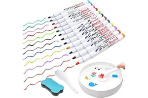 NMBCH Magischer Wassermalerei Stift,Magical Water Floating Pen-12 Colors,MagischeStift für Wassermalerei,Schwimmender Tintenstift,Magische Wassermalerei Stift,schwimmende Doodle-Stifte für Kinder