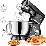 CHeflee Impastatrice Planetaria Multifunzione, Rumore Basso 1800W Robot da Cucina, Capacità 7.2L,6 Velocità, con Gancio per I