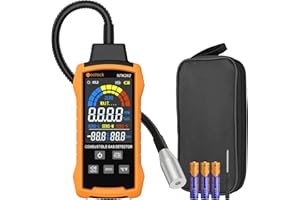 Neoteck Natural Gas Detector Gas Leak Detector with 12 Inch Gooseneck Locating The Source of Propane, Natural Gas, and Combustible Gas Leak for Home and RV (Digital Display)
