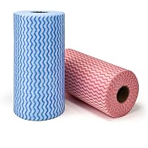 Lot De 100 Lavettes Réutilisables Bleues - 35x40cm, Ultra Absorbantes - Pour Cuisine, Salle De Bain, Voiture - Économiques Et Durables