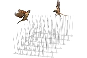 CEBOIC 6-pak kolców dla ptaków, kolce dla ptaków, gołębi, mewa, odstraszacz gołębi, kolce ścienne dla małych ptaków, kotów, ochrona przed wspinaniem się, ogrodzenie ścienne
