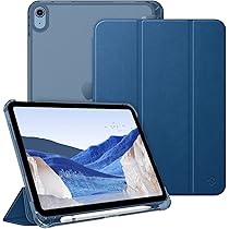 Koze Origami Hoes voor iPad A16 11e generatie 2025 11 inch / iPad 10 Generation 10,9 inch 2022 met magneetsluiting, opvouwbare beschermhoes met penhouder, zachte TPU stootvaste achterkant lichtgrijs