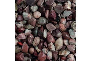PEAK PAVING Staffordshire Pink Decorative Aggregates Slate Pebble Chippings Garden Gravel 20mm 20 Kg
