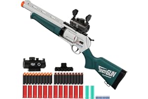 RuiDaXiang Pistolet Jouet,Pistolet de tir, Blasters en Mousse EVA et Roue de rechargement pour Enfants et Adultes de Plus de 8 Ans, Jouet pour l'intérieur et l'extérieur (Vert)