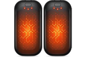 gabless Hand Warmers Rechargeable 2 Pack, Electric Handwarmers USB Hand Warmer Portable Pocket-Sized Hand Heater with 3 Levels Heat, Fast Heating Pocket Warmer Great Gift for Men & Women Office Travel